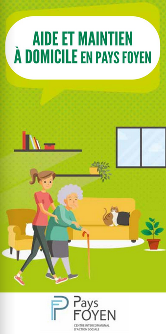 Illustration de Dépliant Service d'aide et d'accompagnement à domicile du Pays Foyen