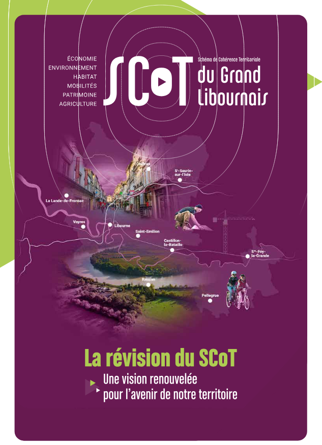 affiche sur la révision du scot du grand libournais