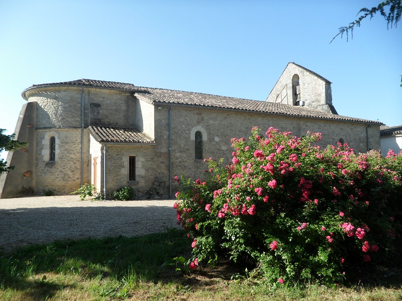 Photo de l'église du village de Landerrouat