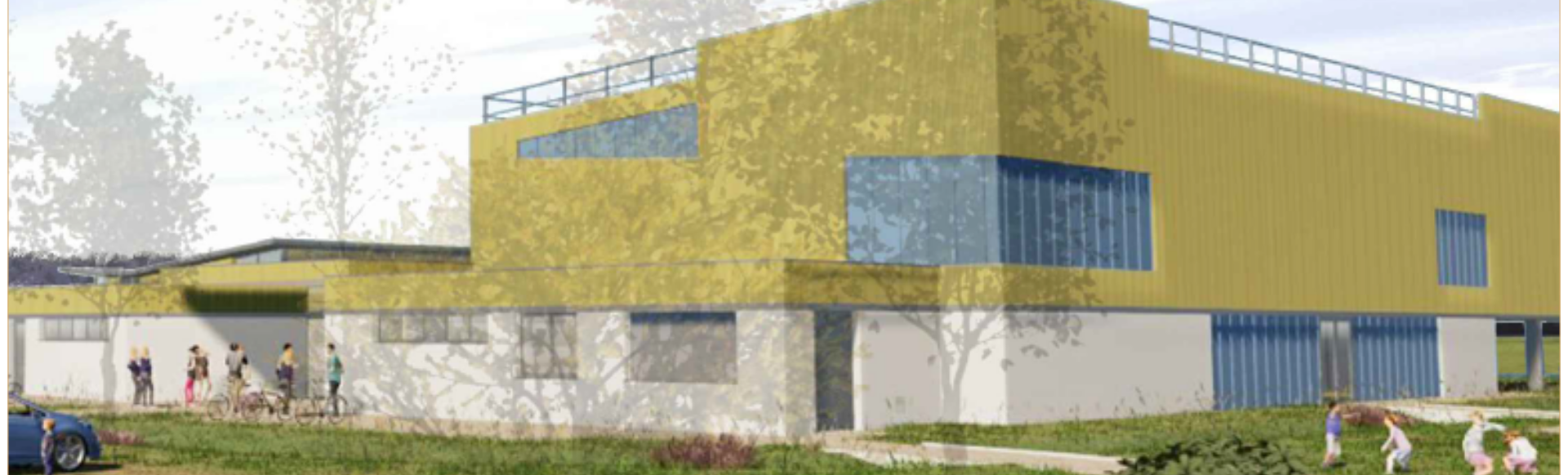 Image de La première pierre d'un nouvel équipement sportif et de loisirs posée à Pineuilh